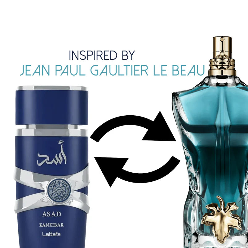 Lataffa Asad Zanzibar Fresh Spicy Vanilla Coconut Eau De Parfum 100 ml